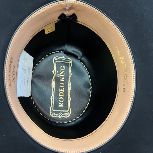 Rodeo King 60X Black Open Crown Felt Hat