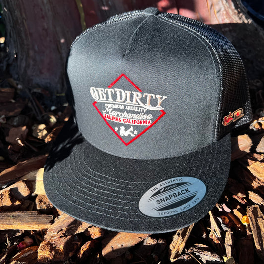 Get Dirty Merchandise RD/RG 505 Blk/Blk Trucker Hat