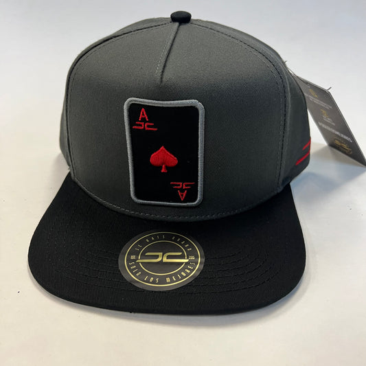 JC Hats Brand Ace Charcoal