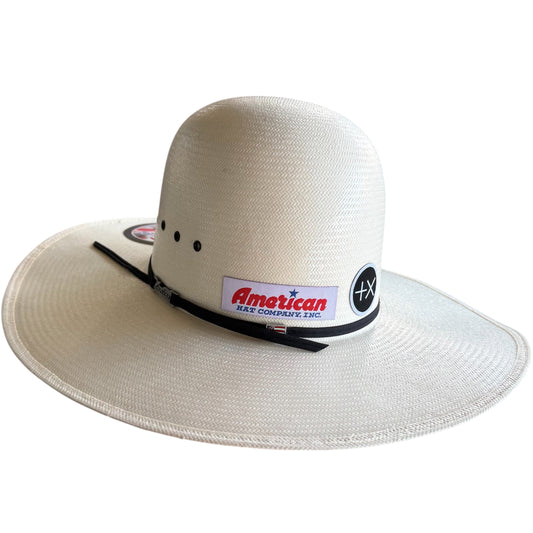 American Hat 5604 with Eye Lids Straw 6" Open Crown