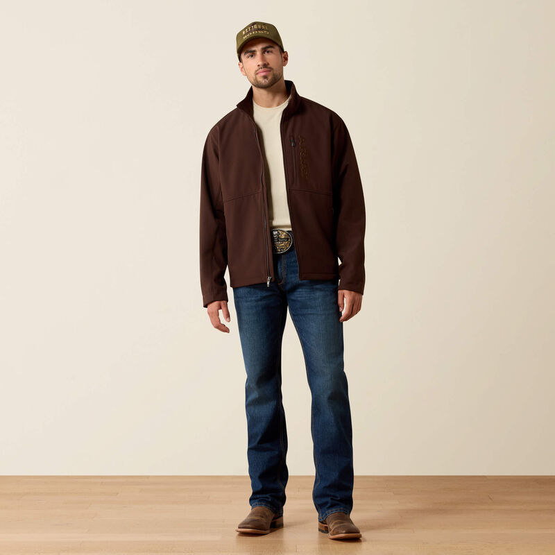 Ariat Men Chest Logo Softshell Jacket Mole 10079279