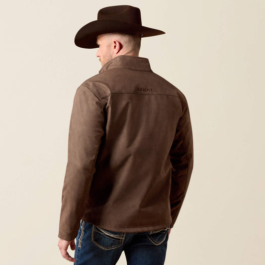 Ariat Men Vernon Softshell Jacket Wren Faux Leather 10079404