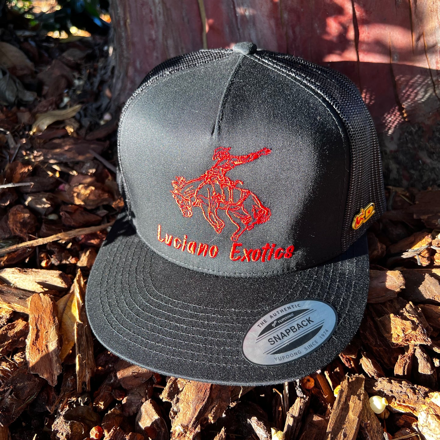 Gorra trucker Luciano Exotics RED Bronc Blk/Blk
