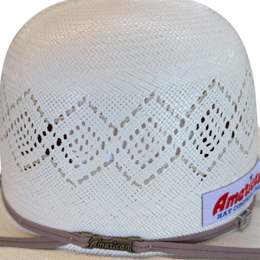 American Hat TC8930 Straw 6" Open Crown