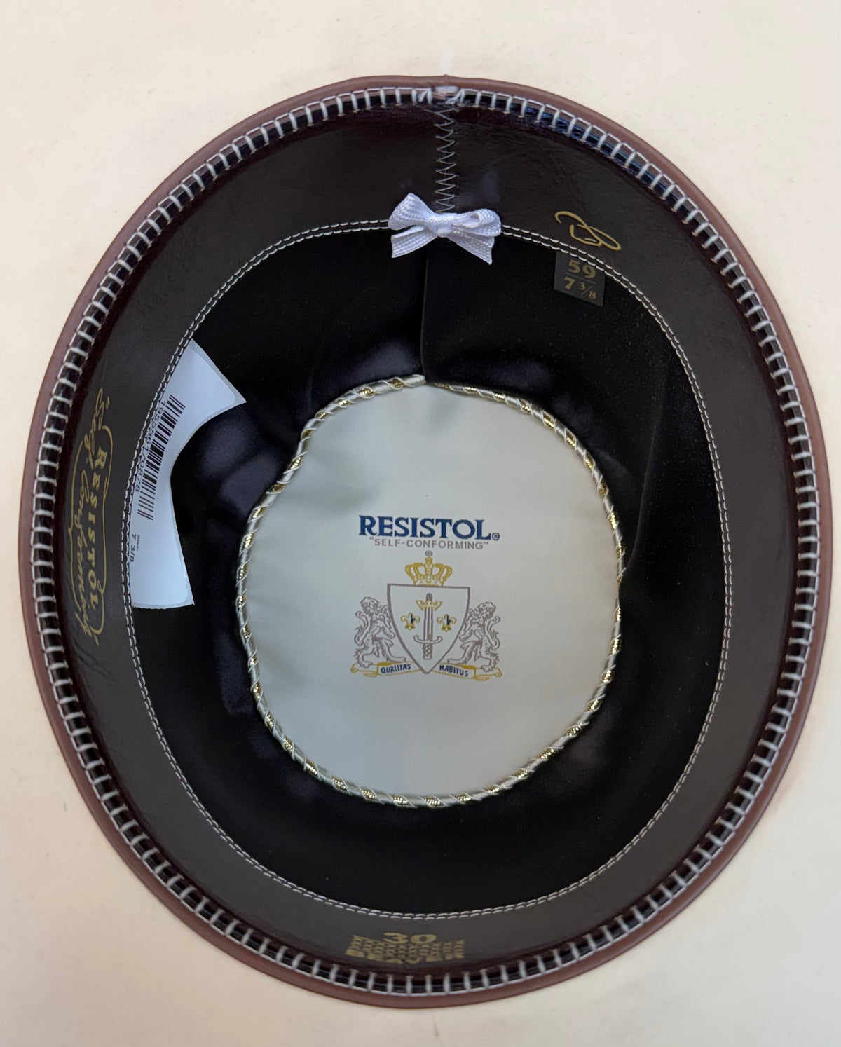 Resistol Alpine 30X Pearl Felt Hat 6" Open Crown