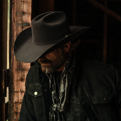 Stetson El Presidente 100X Golden Eagle Black Felt 4 1/4"