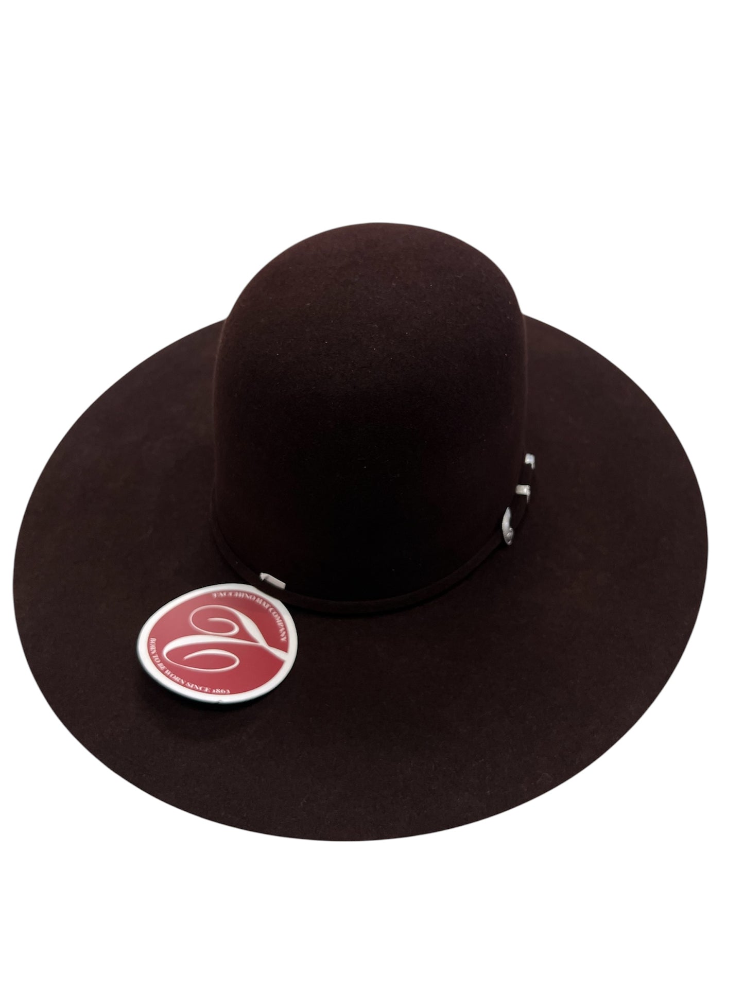 Tacchino 10X Blackcherry Felt Hat 6" Open Crown