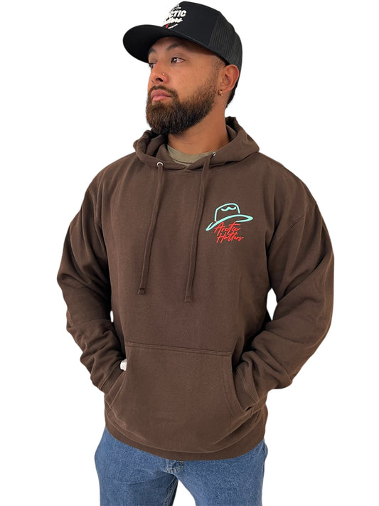 Arctic Hatters Neon Cutters 2.0 Brown Hoodie