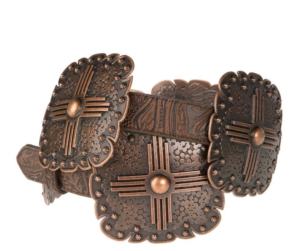 Angel Ranch DA3668 Copper Concho Belt