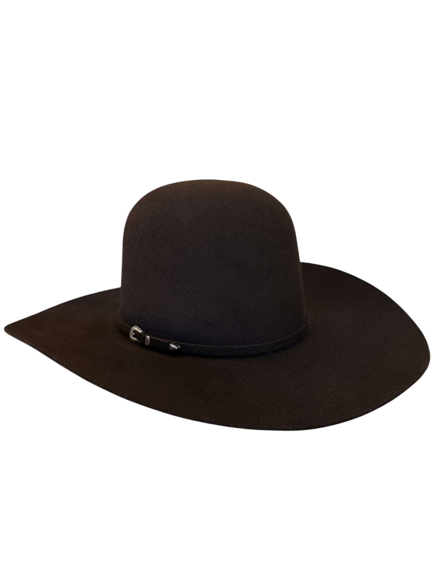 Rodeo King 7X Chocolate Open Crown Felt Hat
