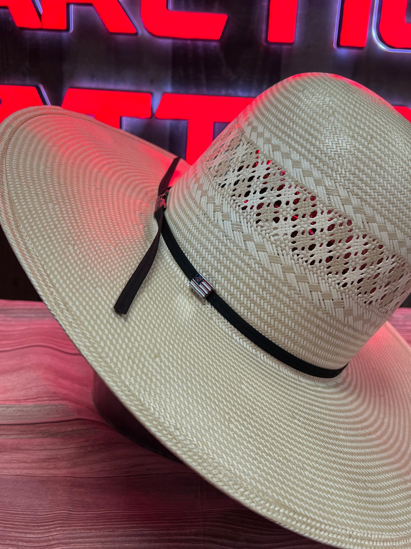 American Hat 1011 Straw 6" Open Crown