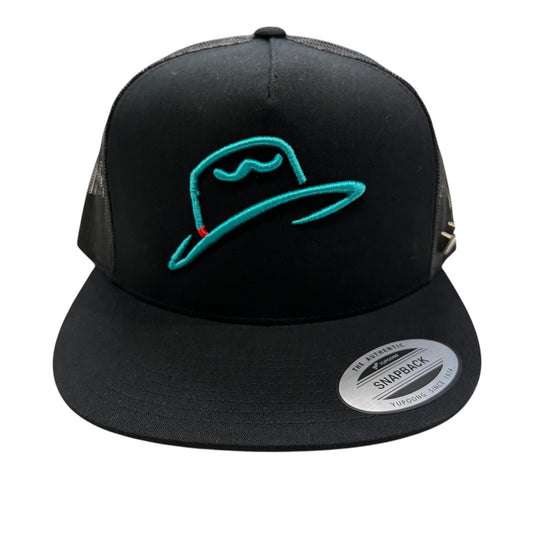 Arctic Hatters Neon Cutters Black Trucker Hat