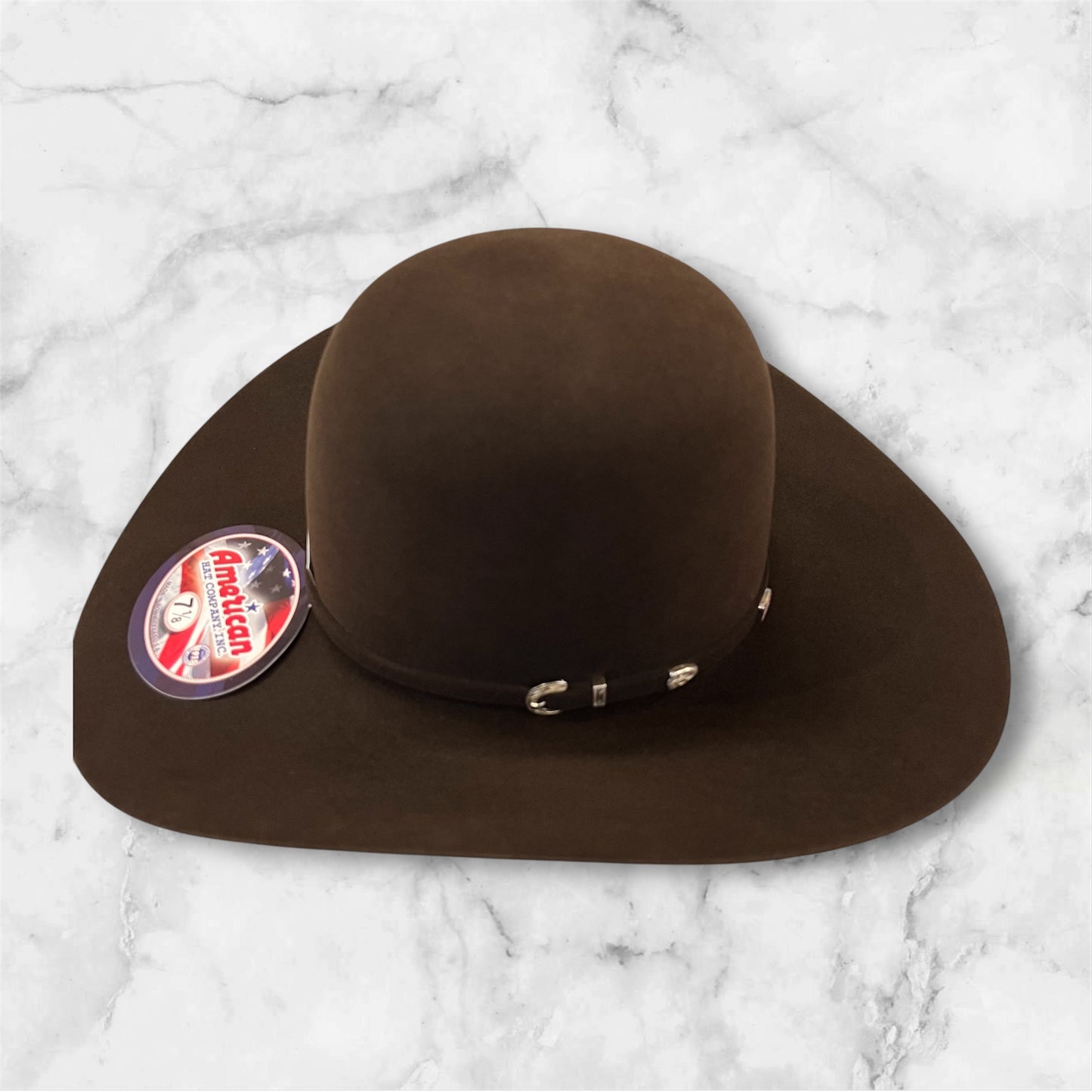 American Hat 40X Chocolate Felt Hat 6" Open Crown