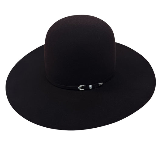 Rodeo King 10X Black Cherry Open Crown Felt Hat