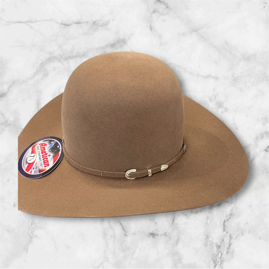 American Hat 40X Pecan Felt Hat 6" Open Crown