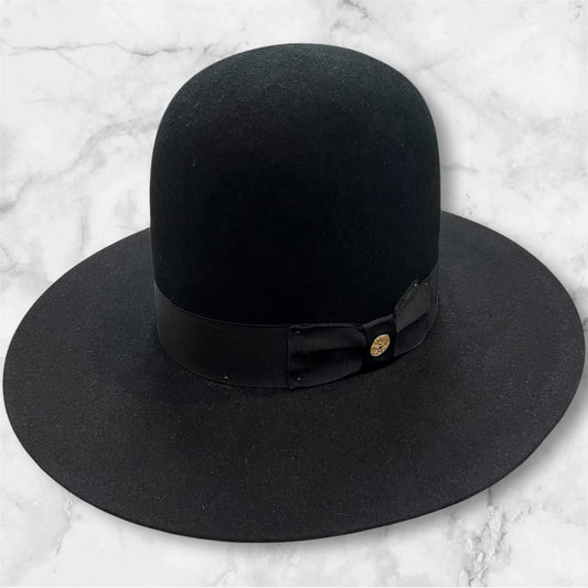 Stetson The Boss Black Pure Rabbit Felt Tall Crown 4” (PREORDER)
