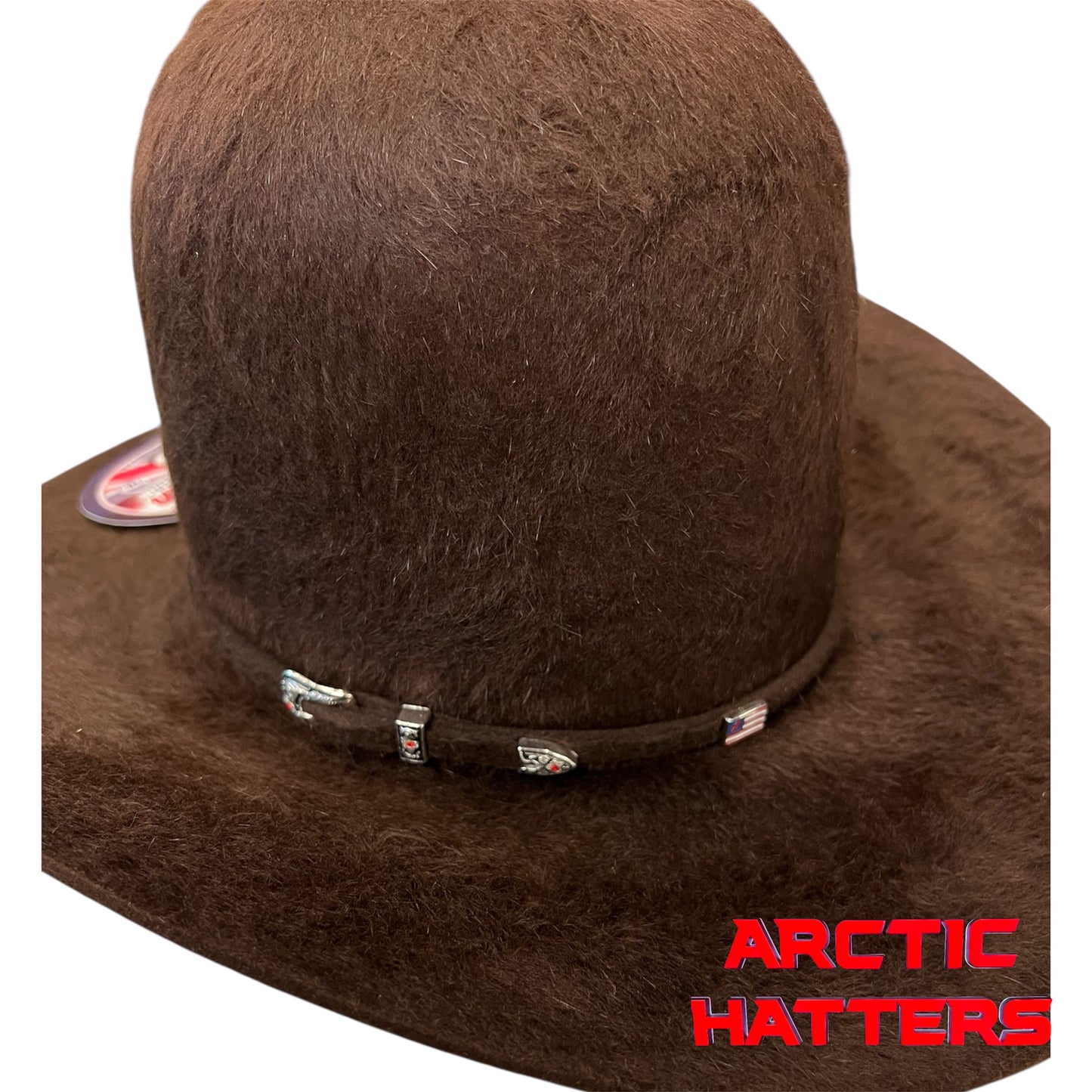 American Hat 20X Chocolate Grizzly Felt Hat 7" Crown
