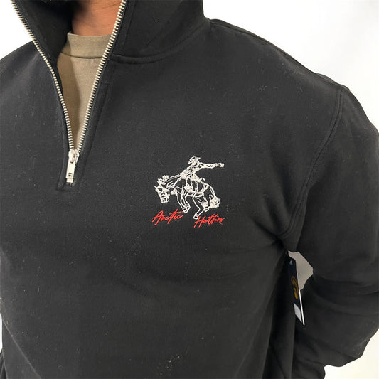 Arctic Hatters Bronc Black/wht Half Zip