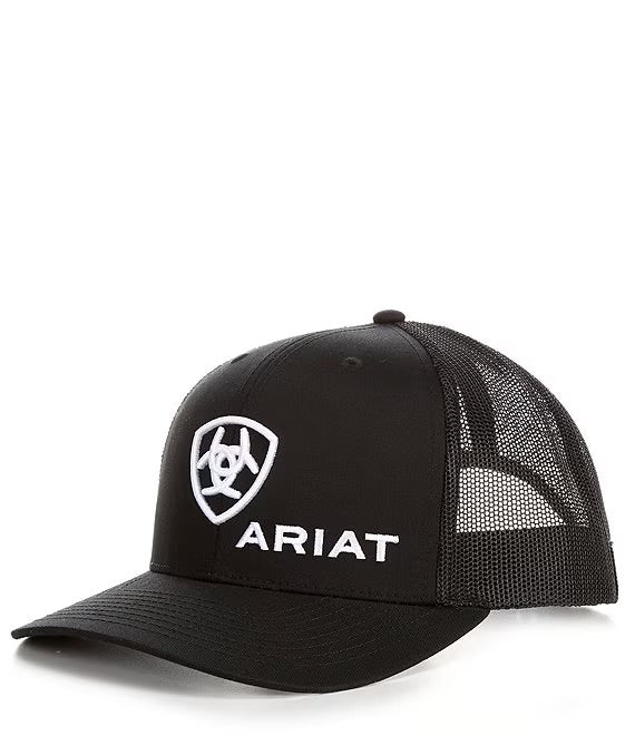 Ariat Adult Black Mesh Snap Back Cap A300003001