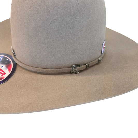 American Hat 100X Natural Felt Hat 6" Open Crown
