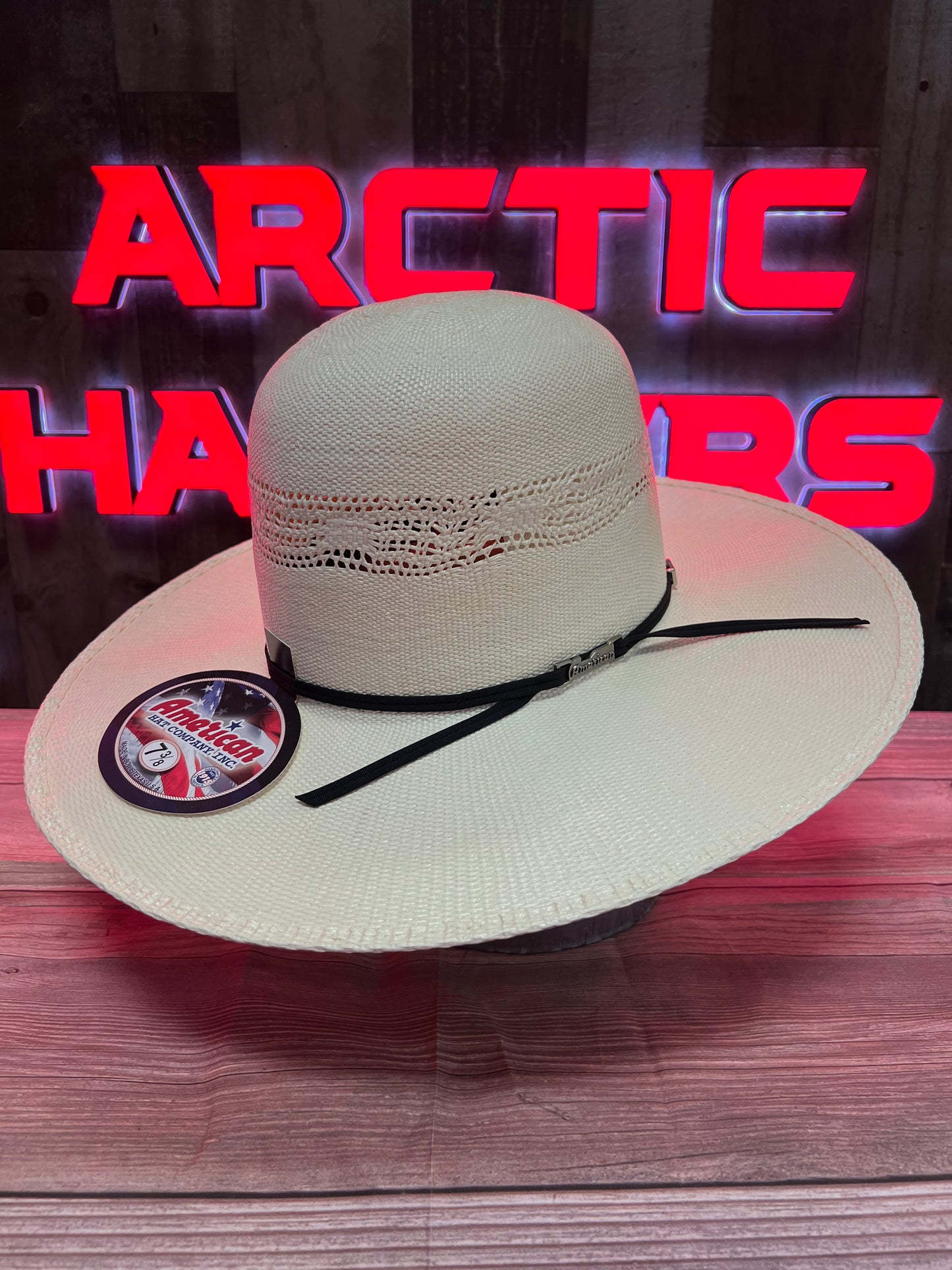 American Hat 657 Straw 6" Open Crown