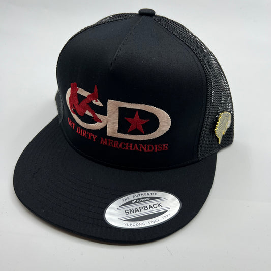 Get Dirty Merchandise Beta RG/RD Black Trucker Hat