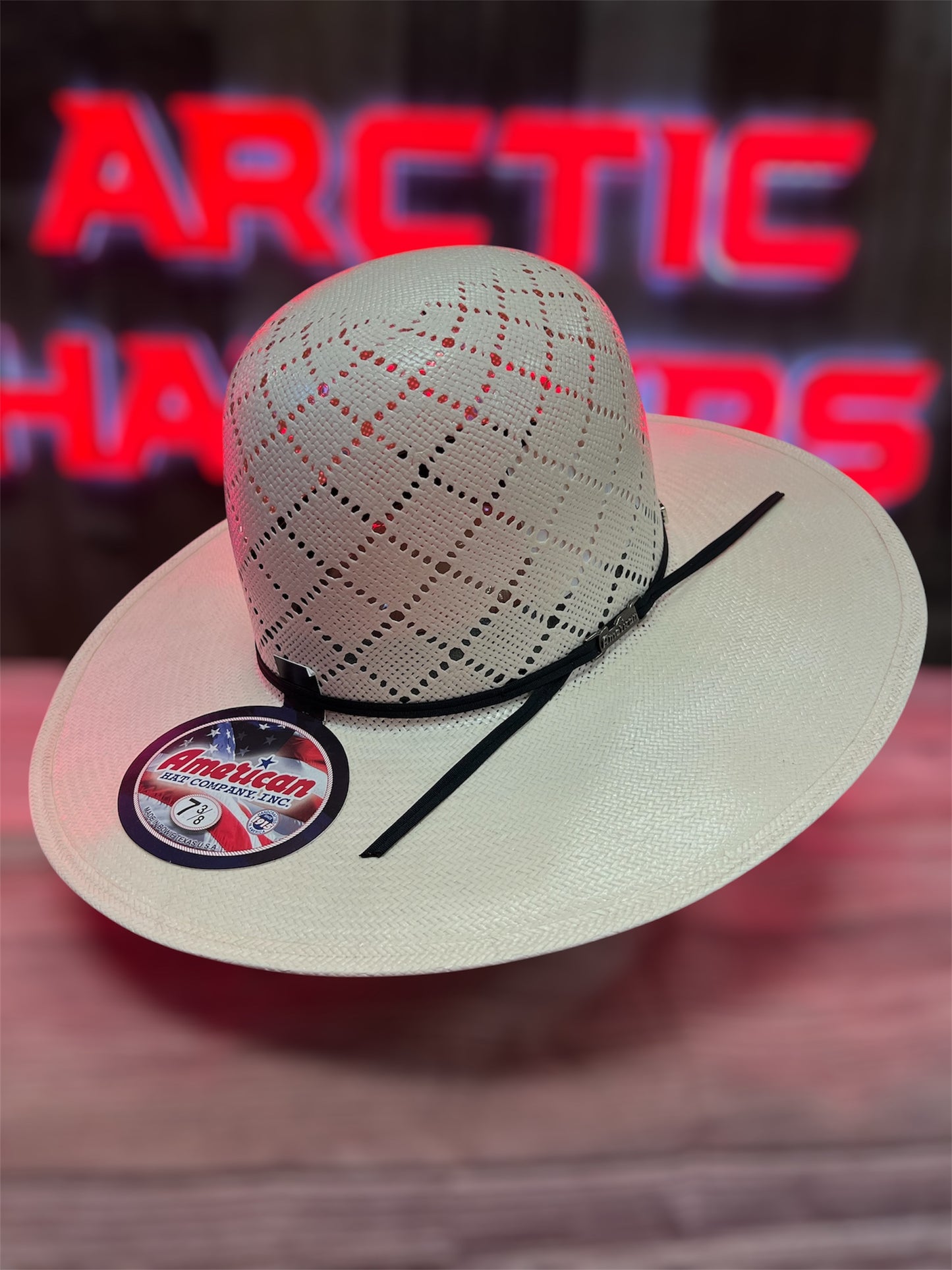 American Hat 5040 Straw 6" Open Crown