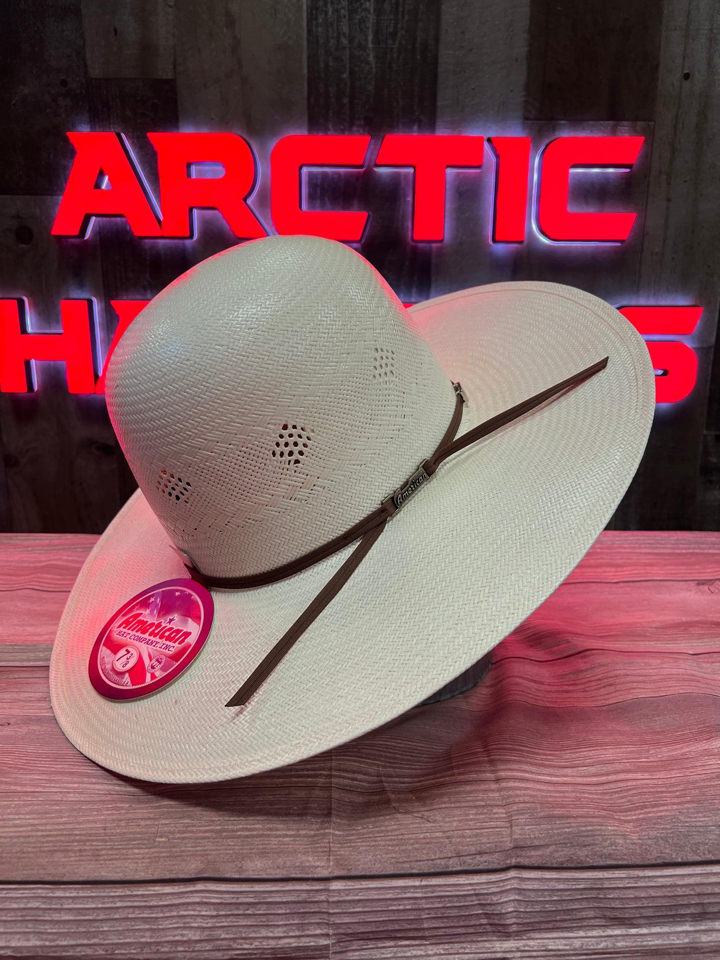 American Hat 7200 Straw 6" Open Crown