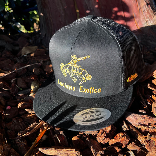 Luciano Exotics GLD Bronc Blk/Blk Trucker Hat