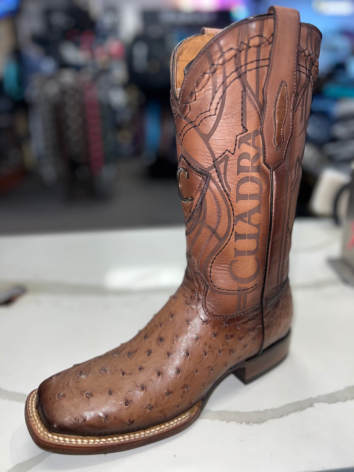 Men’s Cuadra Ostrich Western Boots Exotic Boot CU744