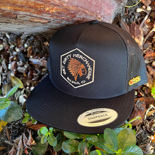 Get Dirty Merchandise BWN Marty 2.0 Blk/Blk Trucker Hat