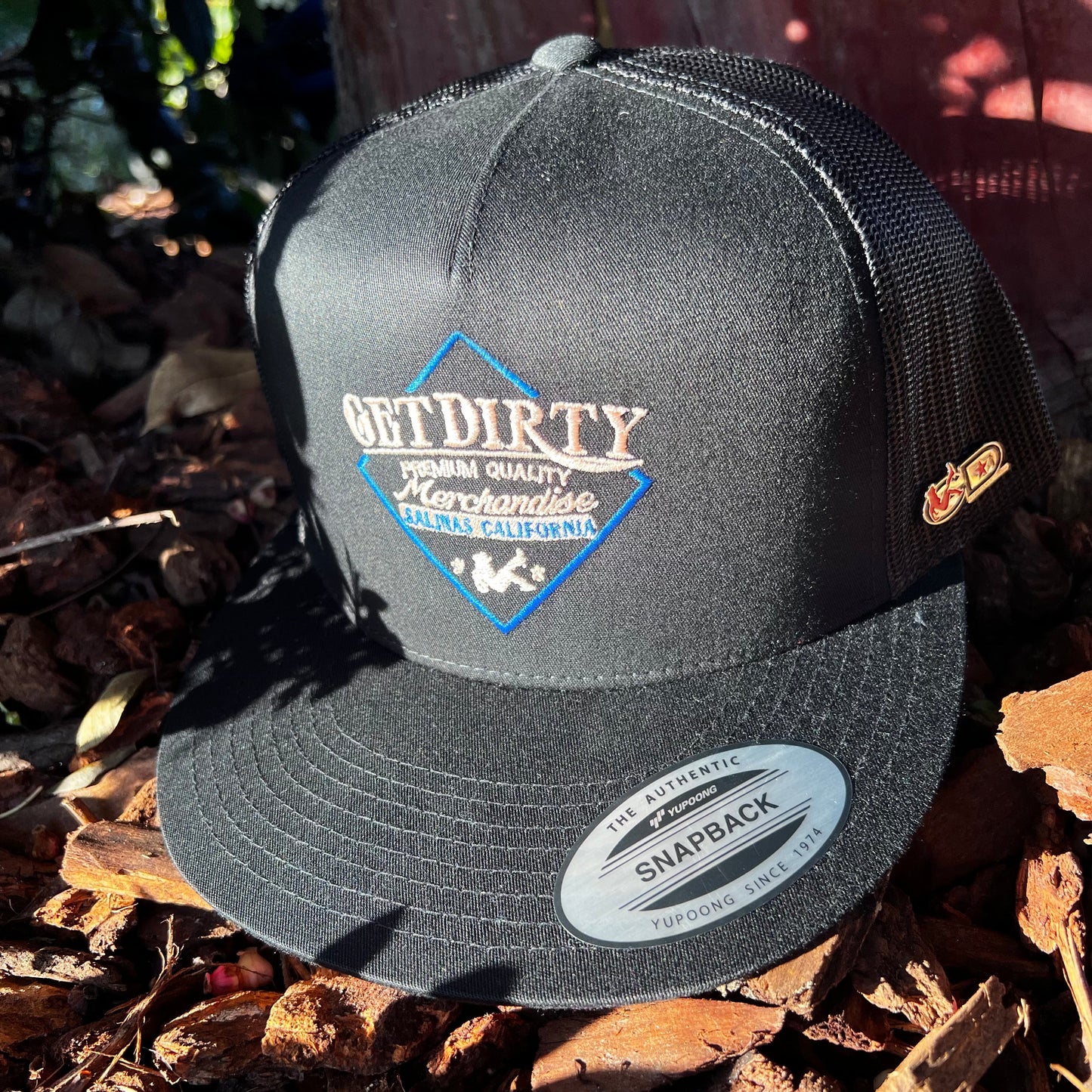 Gorra de camionero Get Dirty Merchandise BL/RG 505 Blk/Blk
