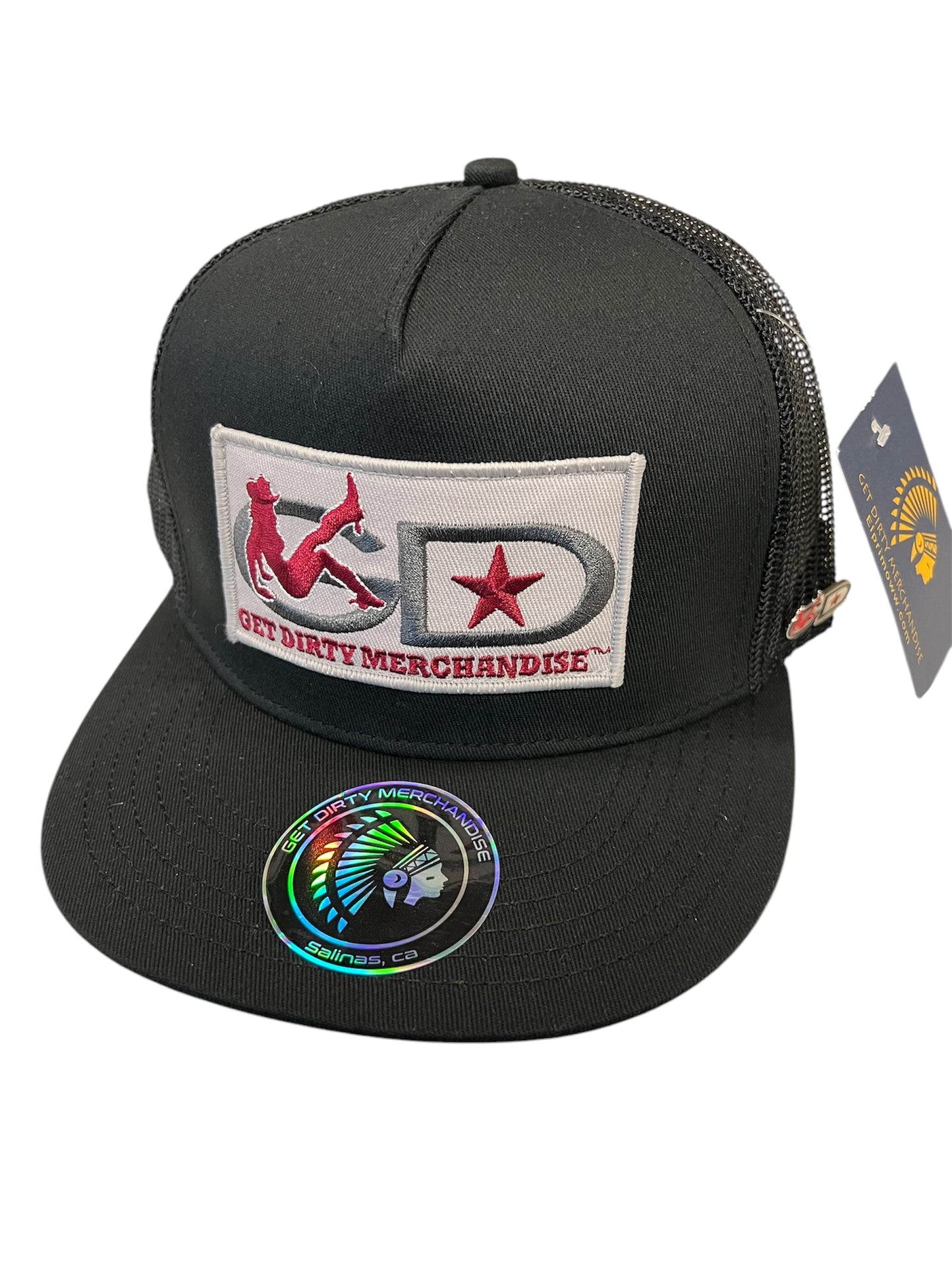 Gorra de camionero Get Dirty Merchandise BLK GLD Vainilla Blk/Blanco