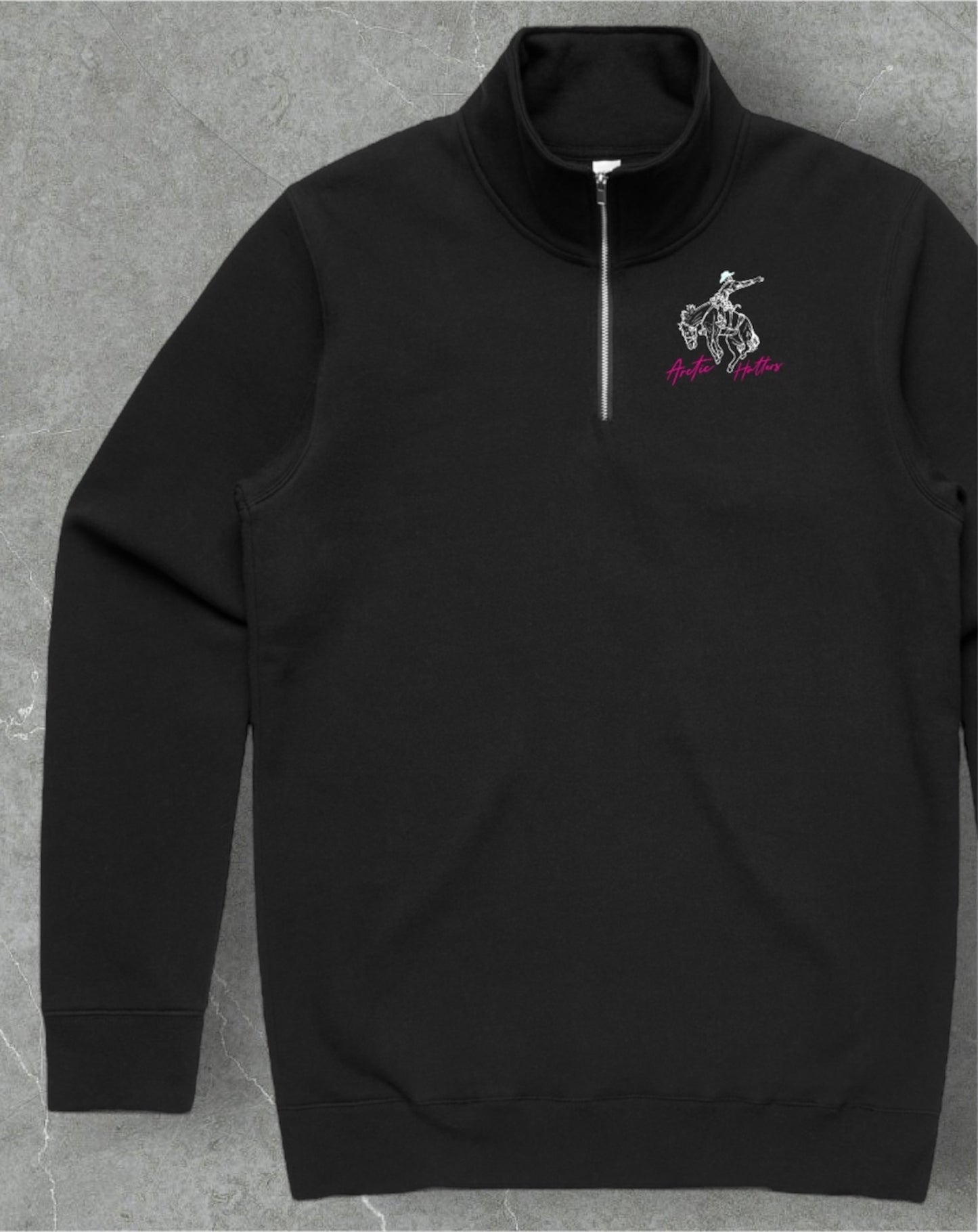 Arctic Hatters Bronc Black/wht Half Zip