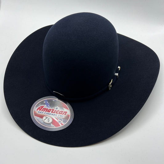 American Hat 10X Midnight Blue Felt Hat 6" Open Crown