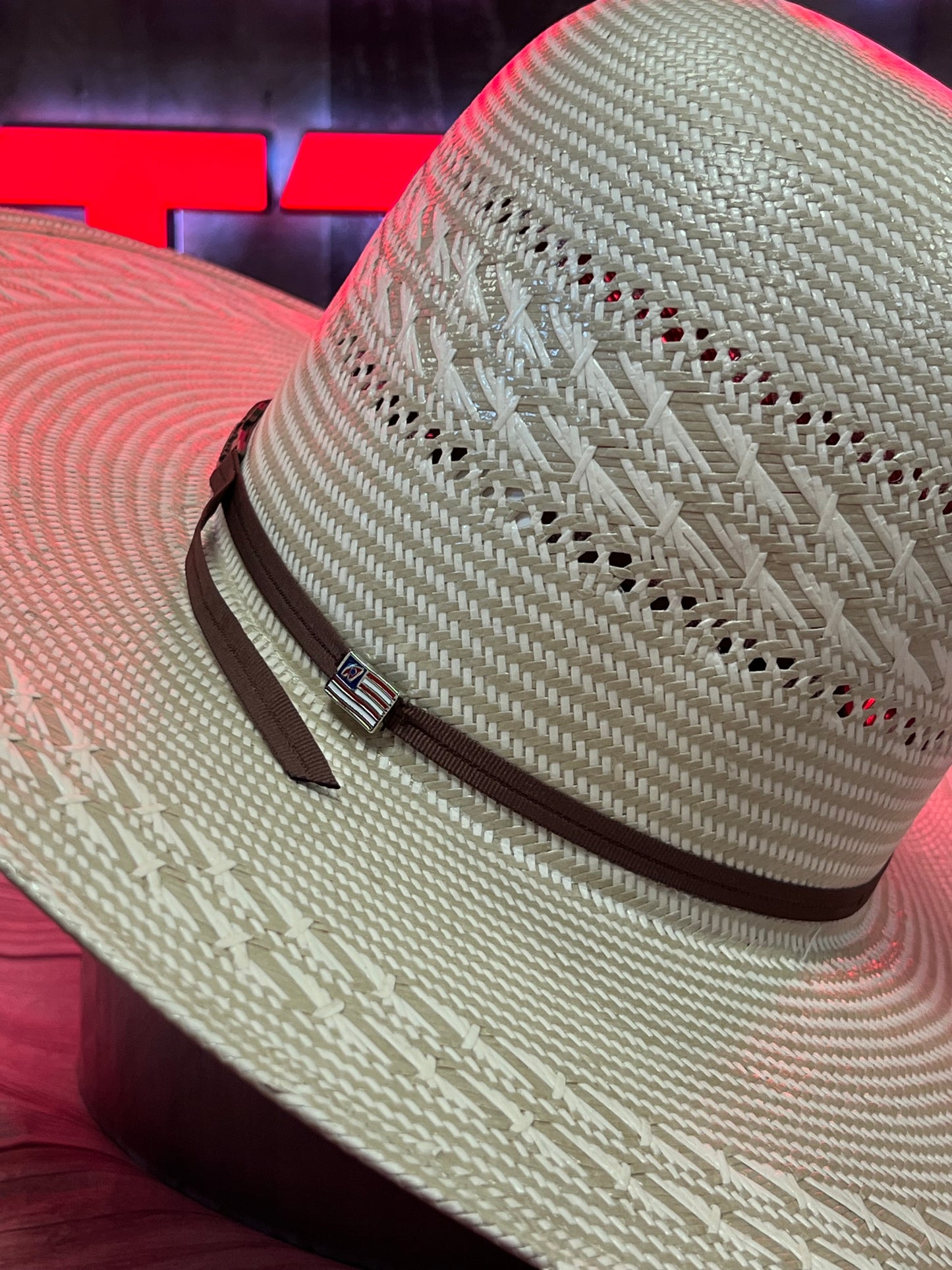 American Hat TC8810 Straw 6" Open Crown