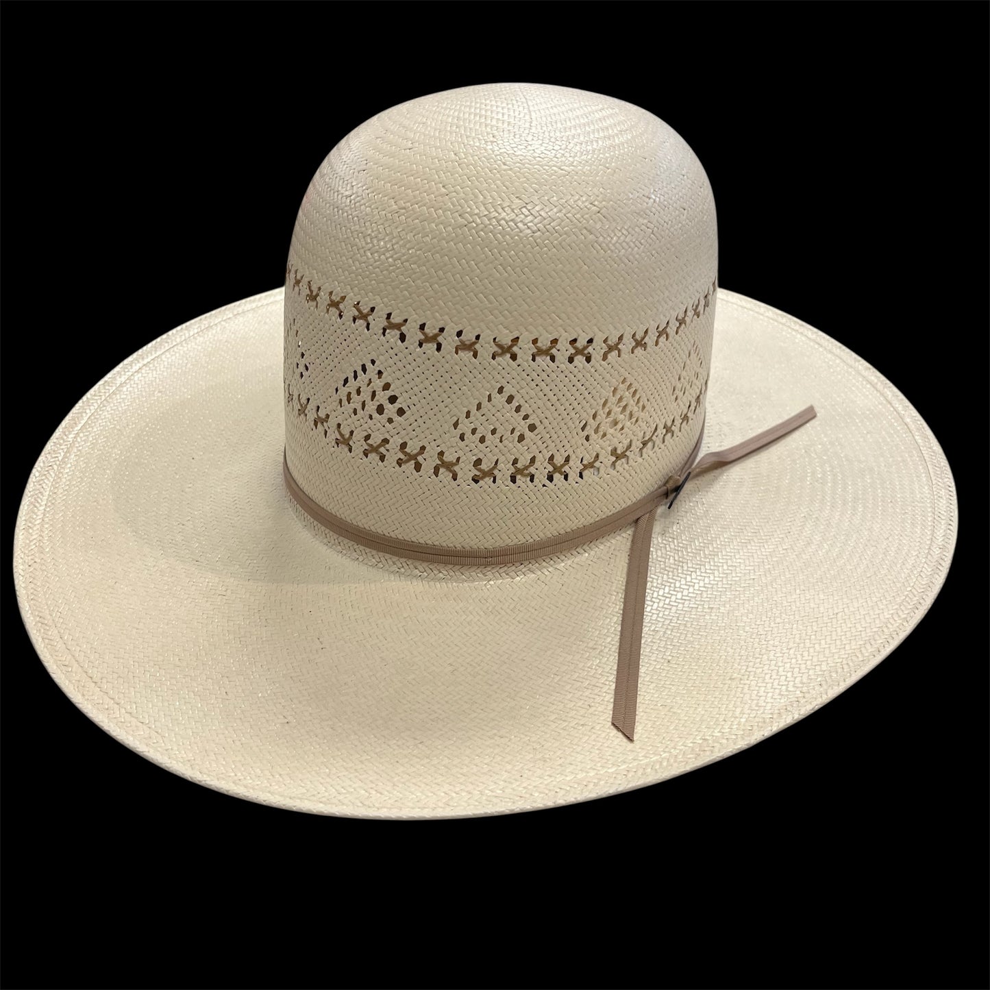 Resistol 20X Black Ridge 4 1/4" Brim Straw Hat Open Crown