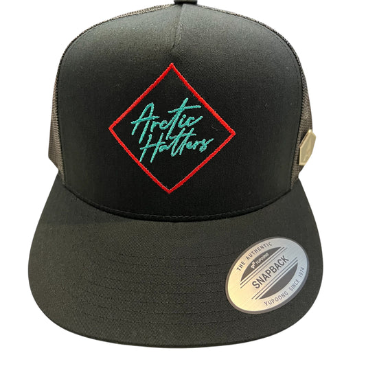 Arctic Hatters Neon Diamond BLK Trucker Hat