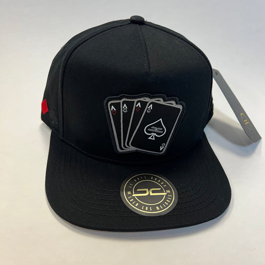 JC Hats Brand Ace Black