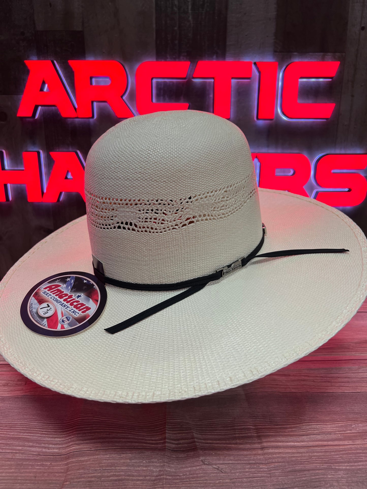 American Hat 657 Straw 6" Open Crown