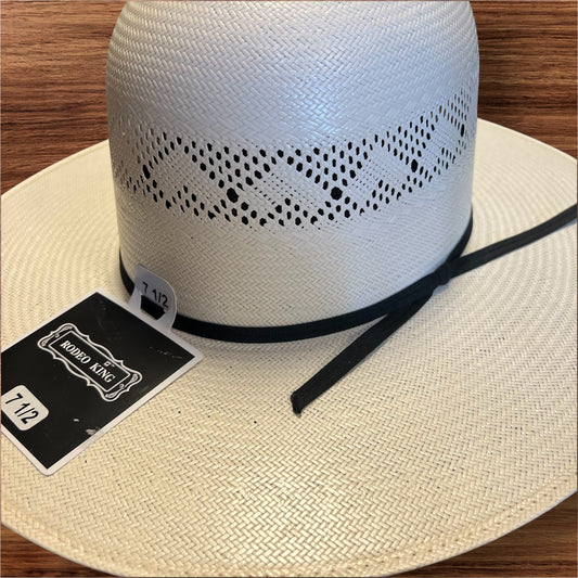 Rodeo King High Point Straw Hat Open Crown