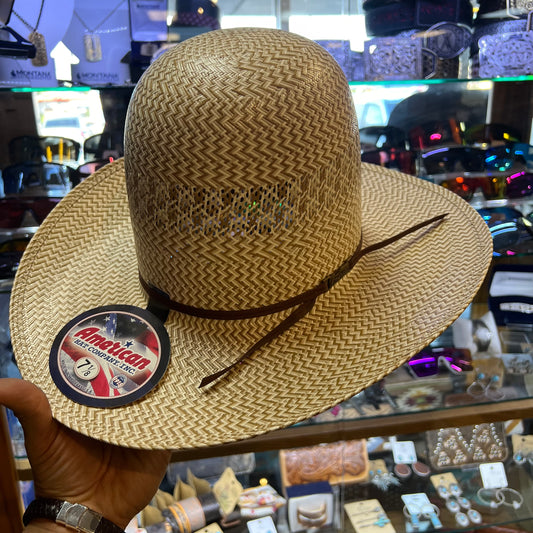 American Hat Straw 5525 7” Crown- 4” Brim