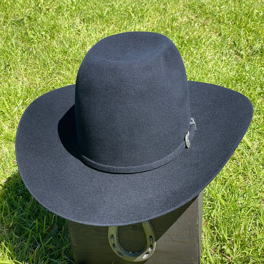 American Hat 10X Midnight Blue Felt Hat 7" Tall Crown