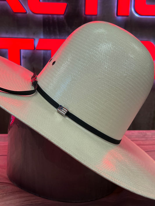 American Hat 5604 Straw 6" Open Crown With Eye Lids