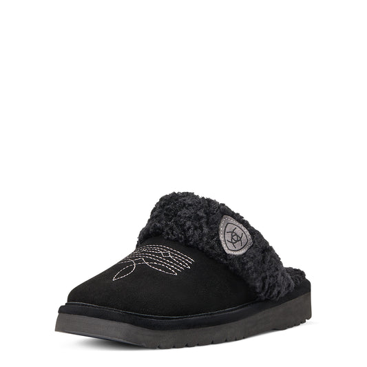 Women’s Jackie Square Toe Slippers Black