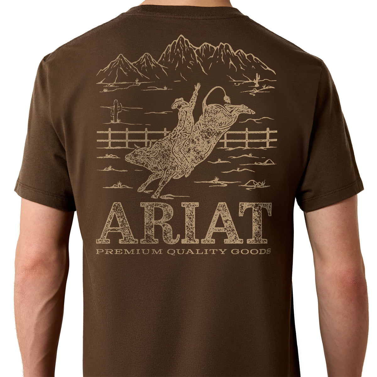 Men Mountain Bull T-Shirt Turkish Coffee 10080633