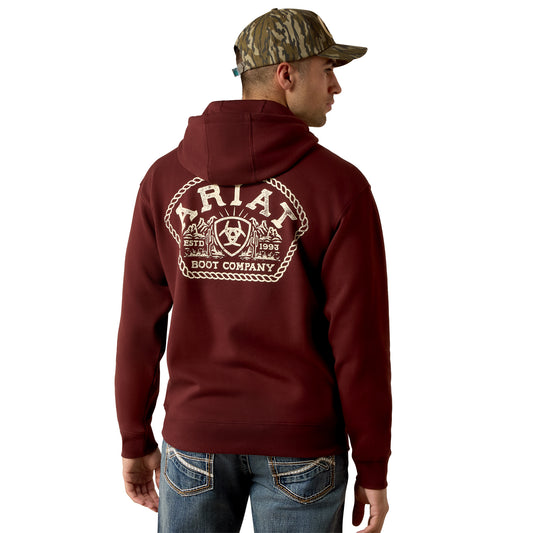 Men Roped Out Desert Badge Hood Bitter Chocolate 10080695