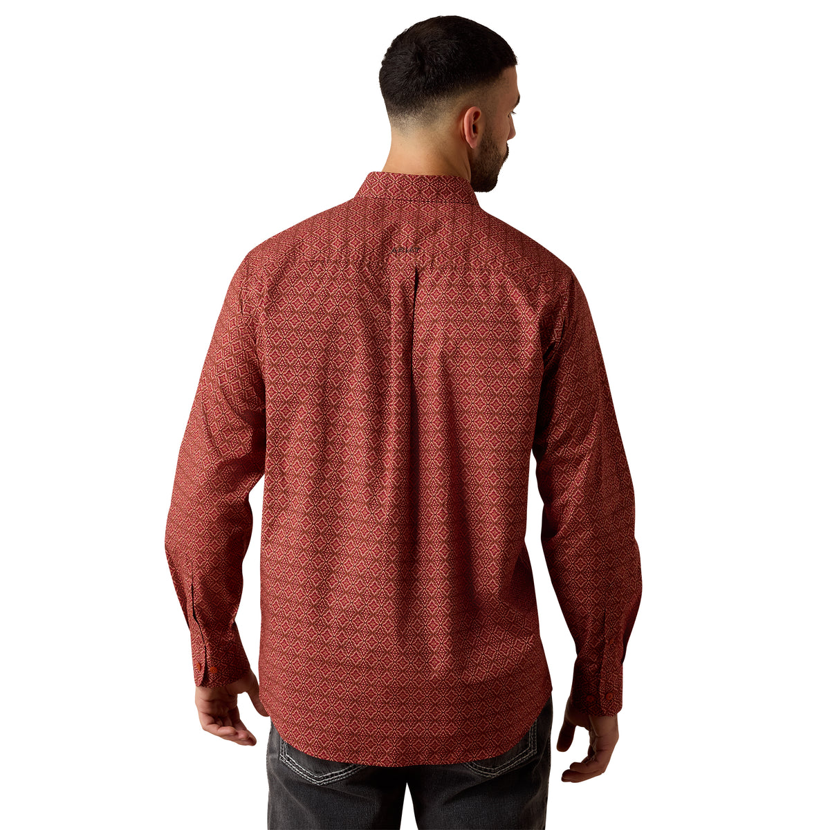 Men Laine LS Shirt Desert Sand Medallion Print 10080710