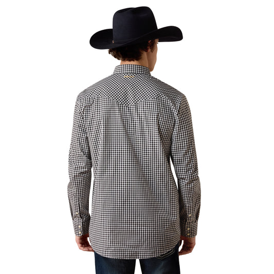 Men Pro Willis Fitted Shirt Black Checkered Plaid 10080669