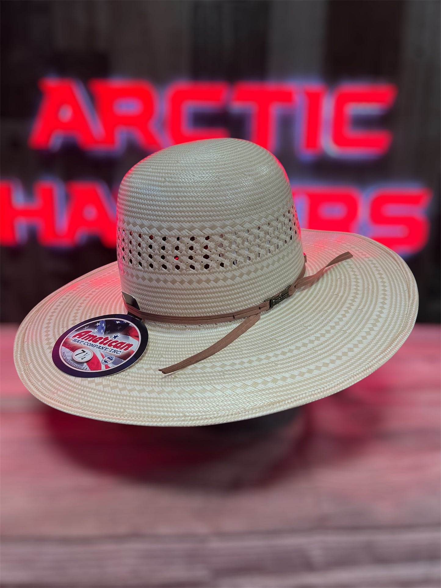 American Hat 7700 Straw 6" Open Crown